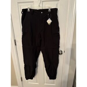 New Mocean Pants Mens 3XL Black Tactical Convertible Zip Off 2058Z